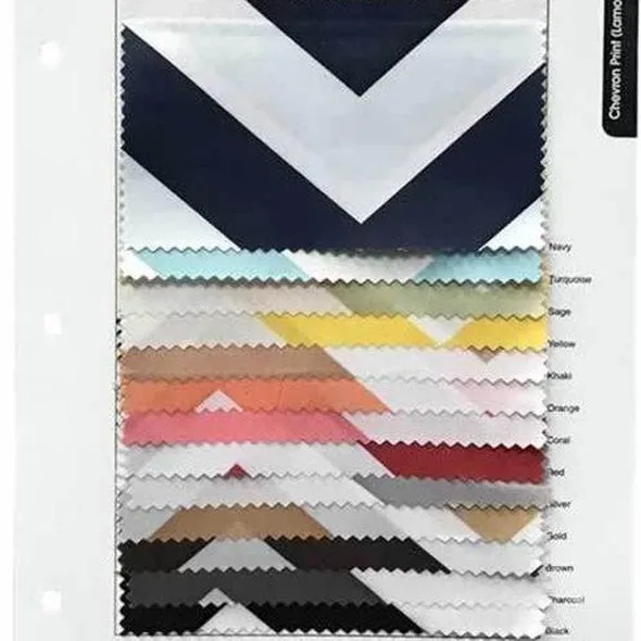 10pcs - Chevron Print (Lamour) Table Linen 132" Round - Coral and White