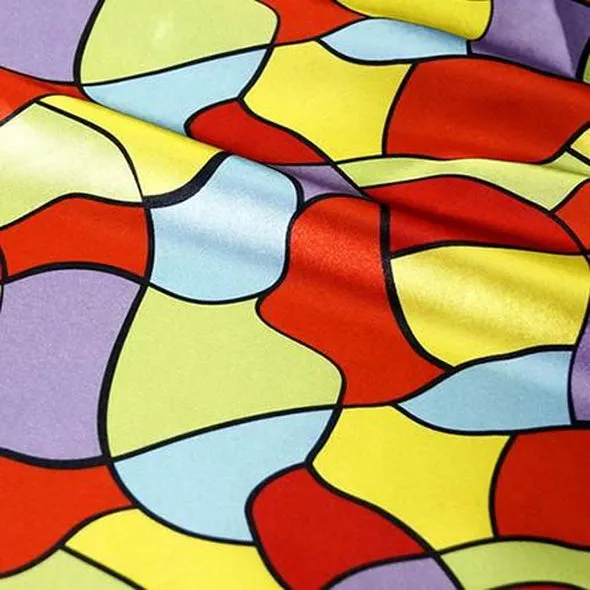 10pcs - Puzzle Piece Print Table Linen 132" Round