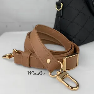 Adjustable Leather Strap - 55 inch Max Length, 1 inch (25mm) Wide - Choose Gold-tone Connector Style - Modern Colors Collection