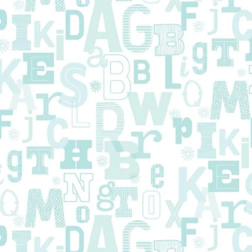 Adorable Alphabet-Tonal Blue