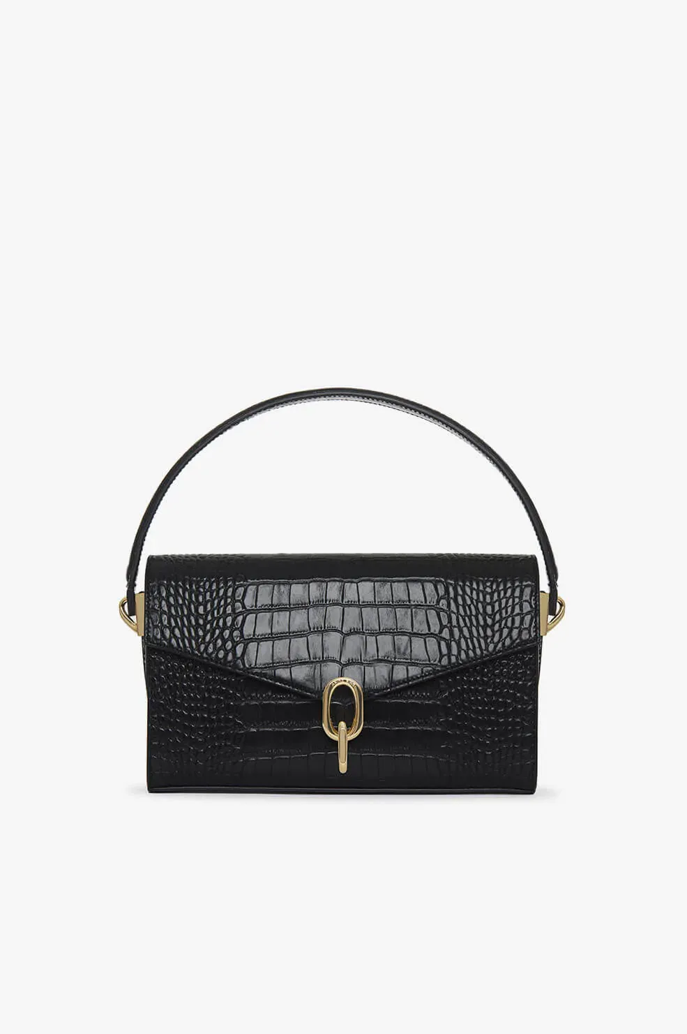 Anine Bing - Colette Bag in Black Croco