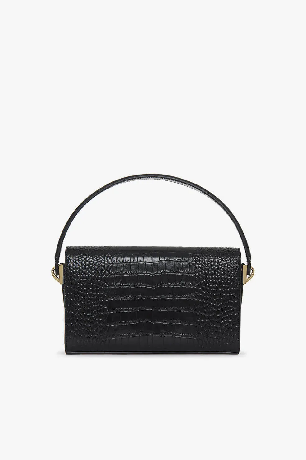 Anine Bing - Colette Bag in Black Croco