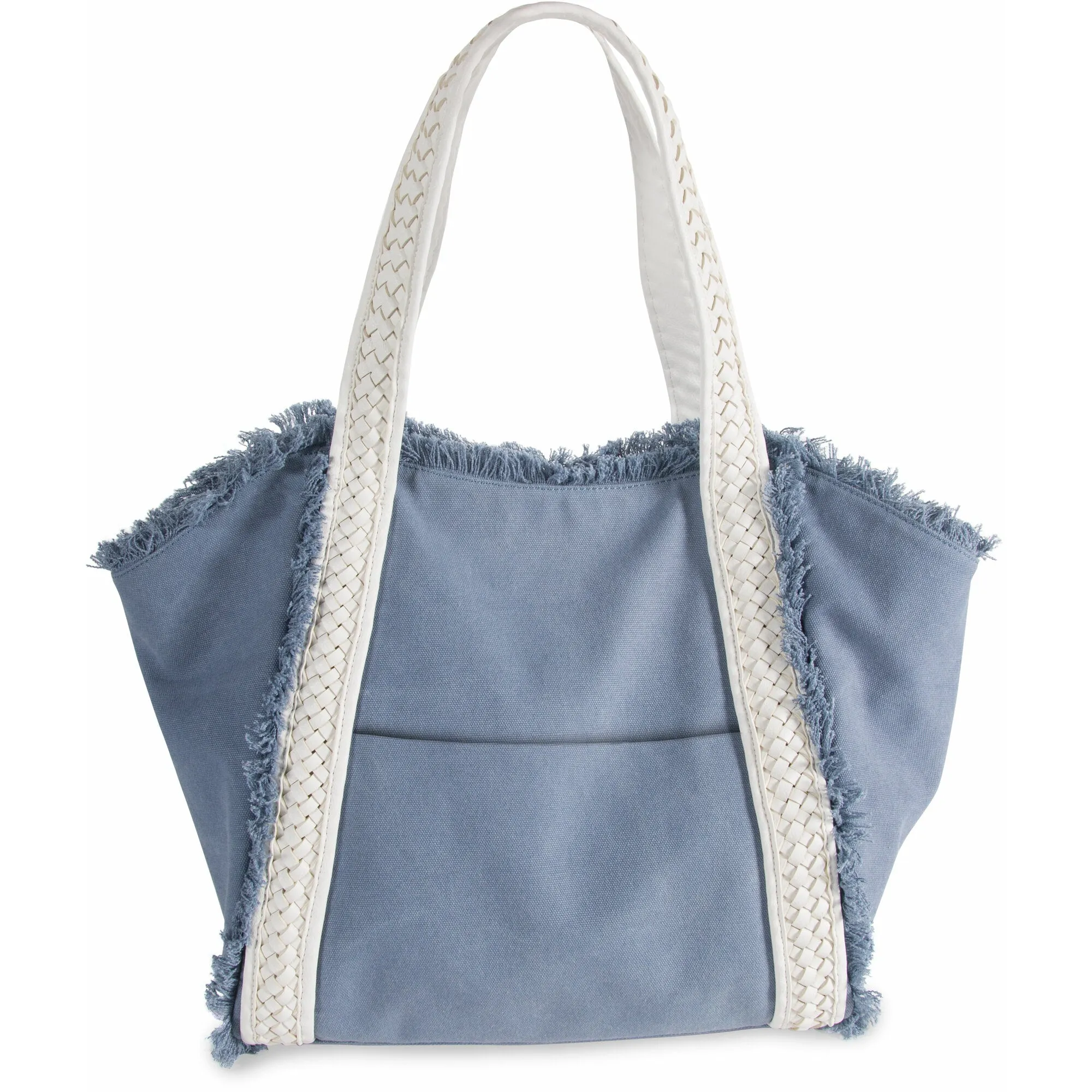 Arctic 19" x 13" Frayed Canvas Handbag