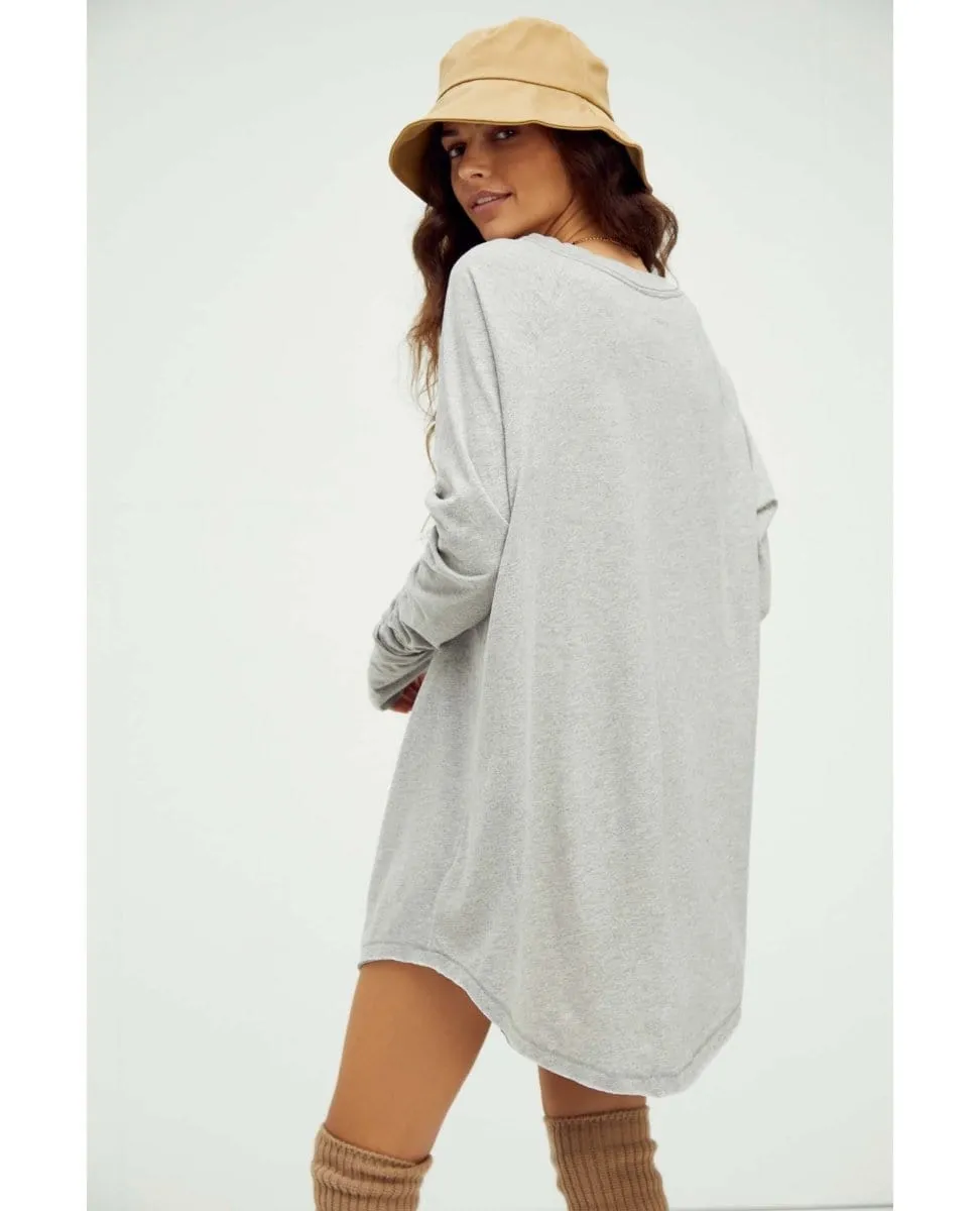 Arden Long Sleeve Tee Heather Grey