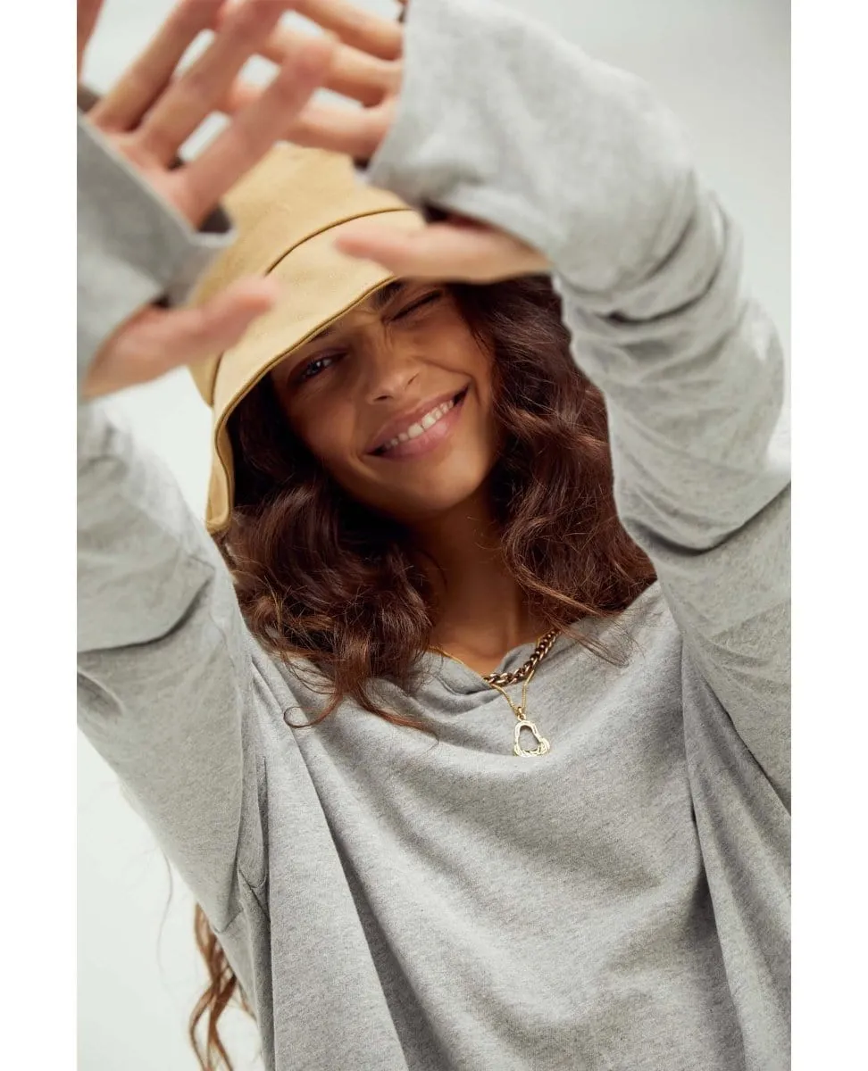 Arden Long Sleeve Tee Heather Grey