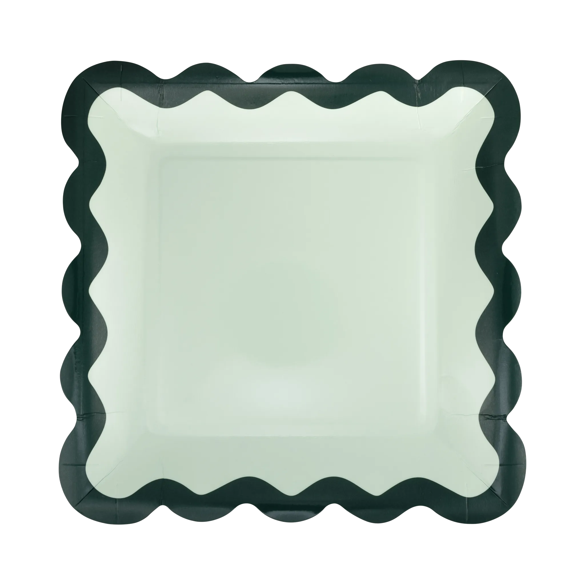BOW1142 - Red and Pink Green and Mint Ric Rac 9" Plate Set