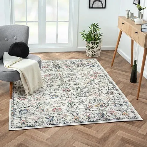 Bristol 82140CRU Cream/Blue Rug
