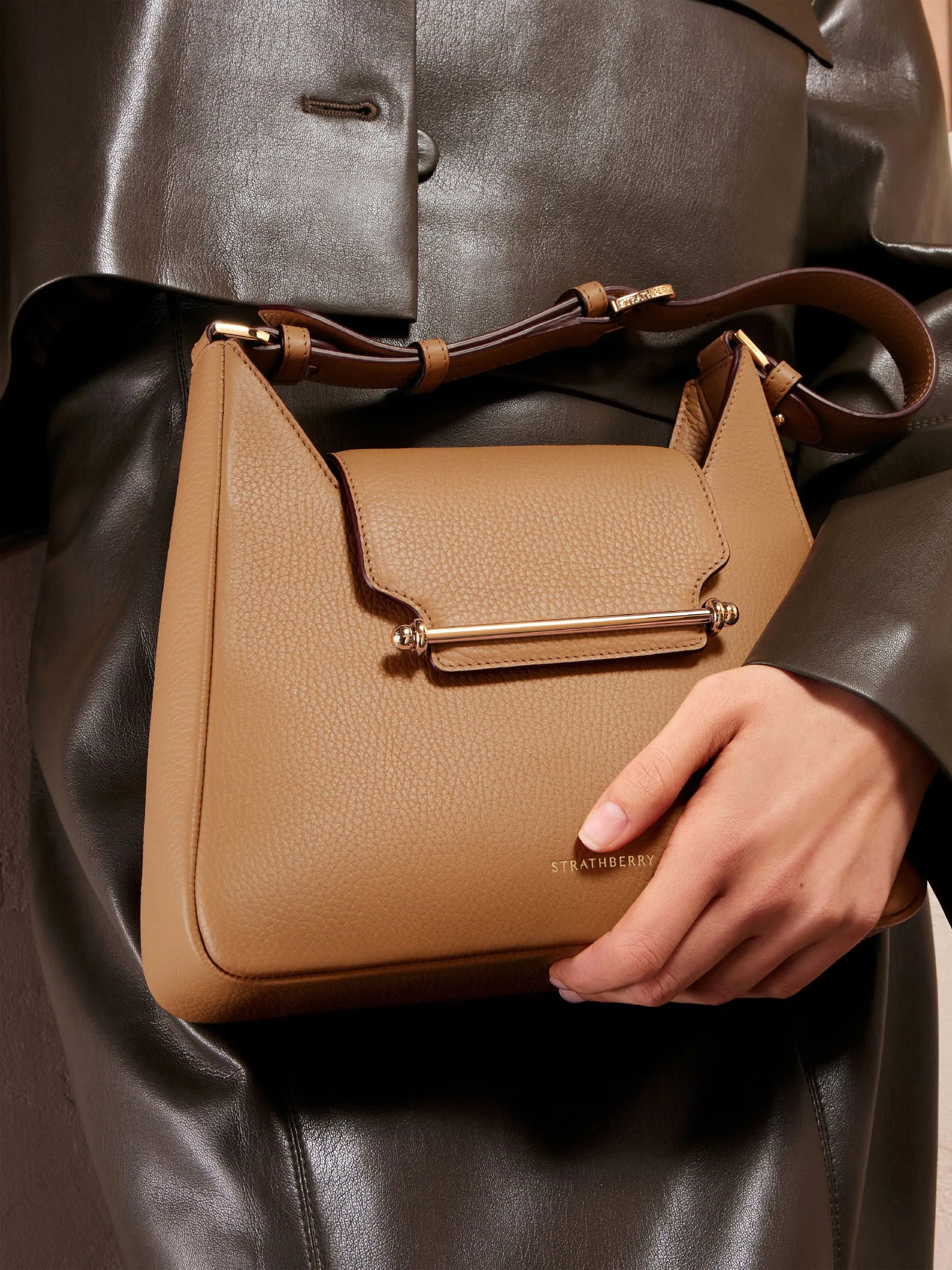 Caramel Multrees hobo shoulder bag
