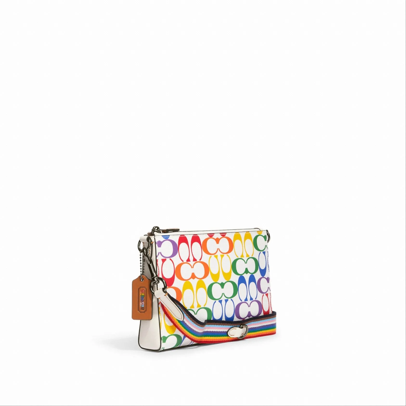 Coach Holden Crossbody In Rainbow Signature Canvas