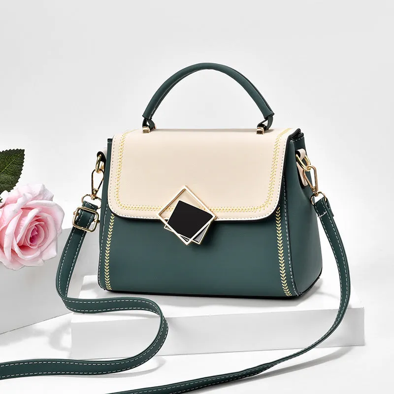 DUNNMALL [Competitive Factory] Wholesale Handbag Women's Bag 2021 New Color Matching Fashion All-Match Shoulder Crossbody Small Square Bag