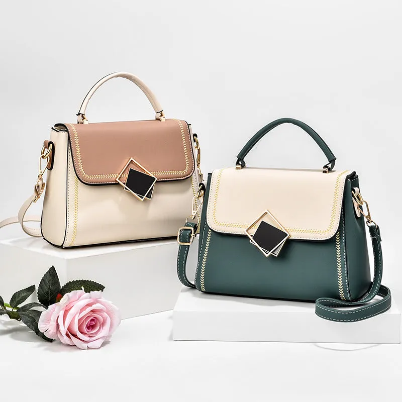 DUNNMALL [Competitive Factory] Wholesale Handbag Women's Bag 2021 New Color Matching Fashion All-Match Shoulder Crossbody Small Square Bag