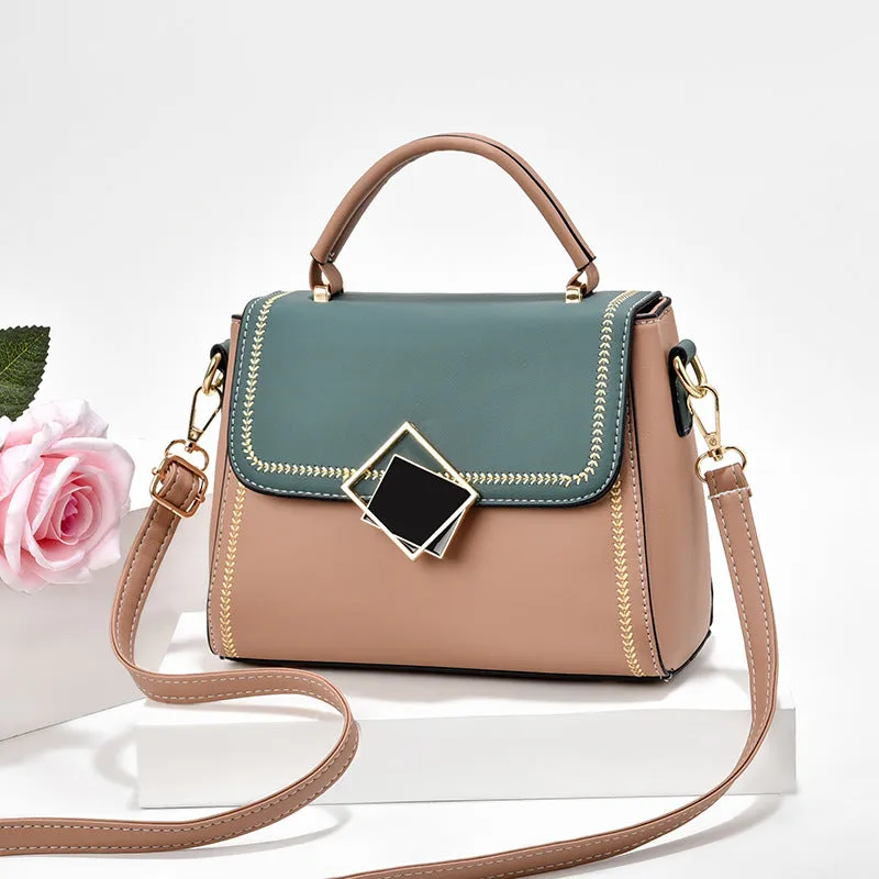 DUNNMALL [Competitive Factory] Wholesale Handbag Women's Bag 2021 New Color Matching Fashion All-Match Shoulder Crossbody Small Square Bag
