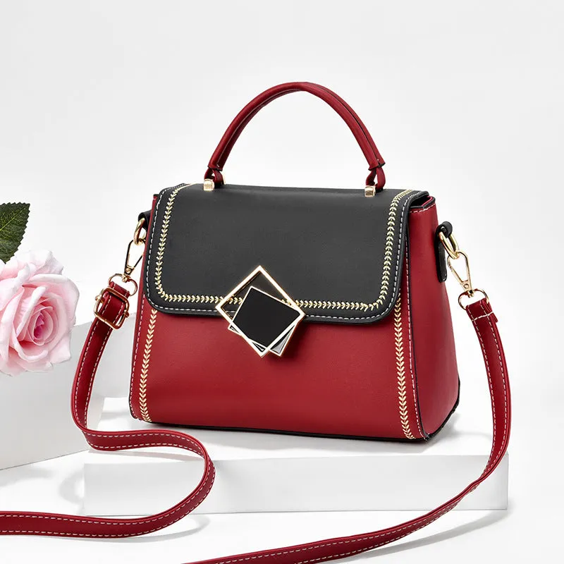 DUNNMALL [Competitive Factory] Wholesale Handbag Women's Bag 2021 New Color Matching Fashion All-Match Shoulder Crossbody Small Square Bag
