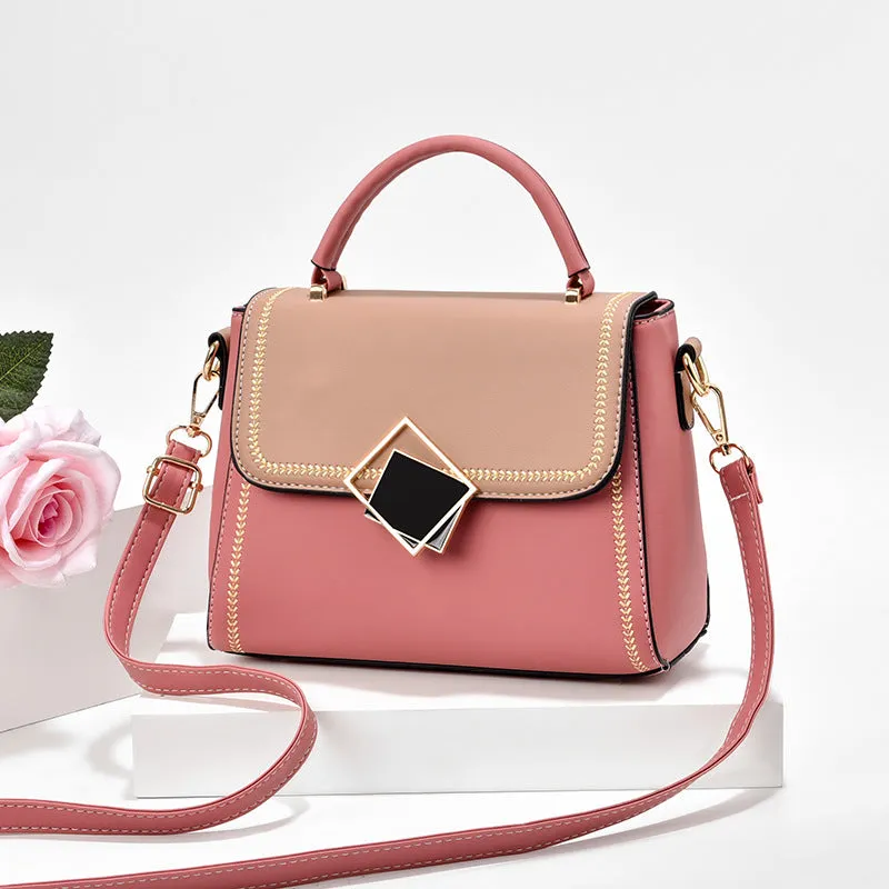 DUNNMALL [Competitive Factory] Wholesale Handbag Women's Bag 2021 New Color Matching Fashion All-Match Shoulder Crossbody Small Square Bag