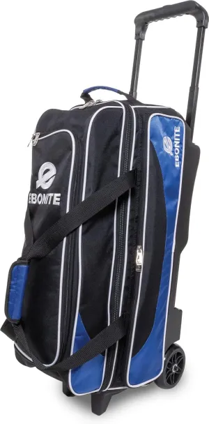 Ebonite Transport Triple Roller Bowling Bag (Blue)
