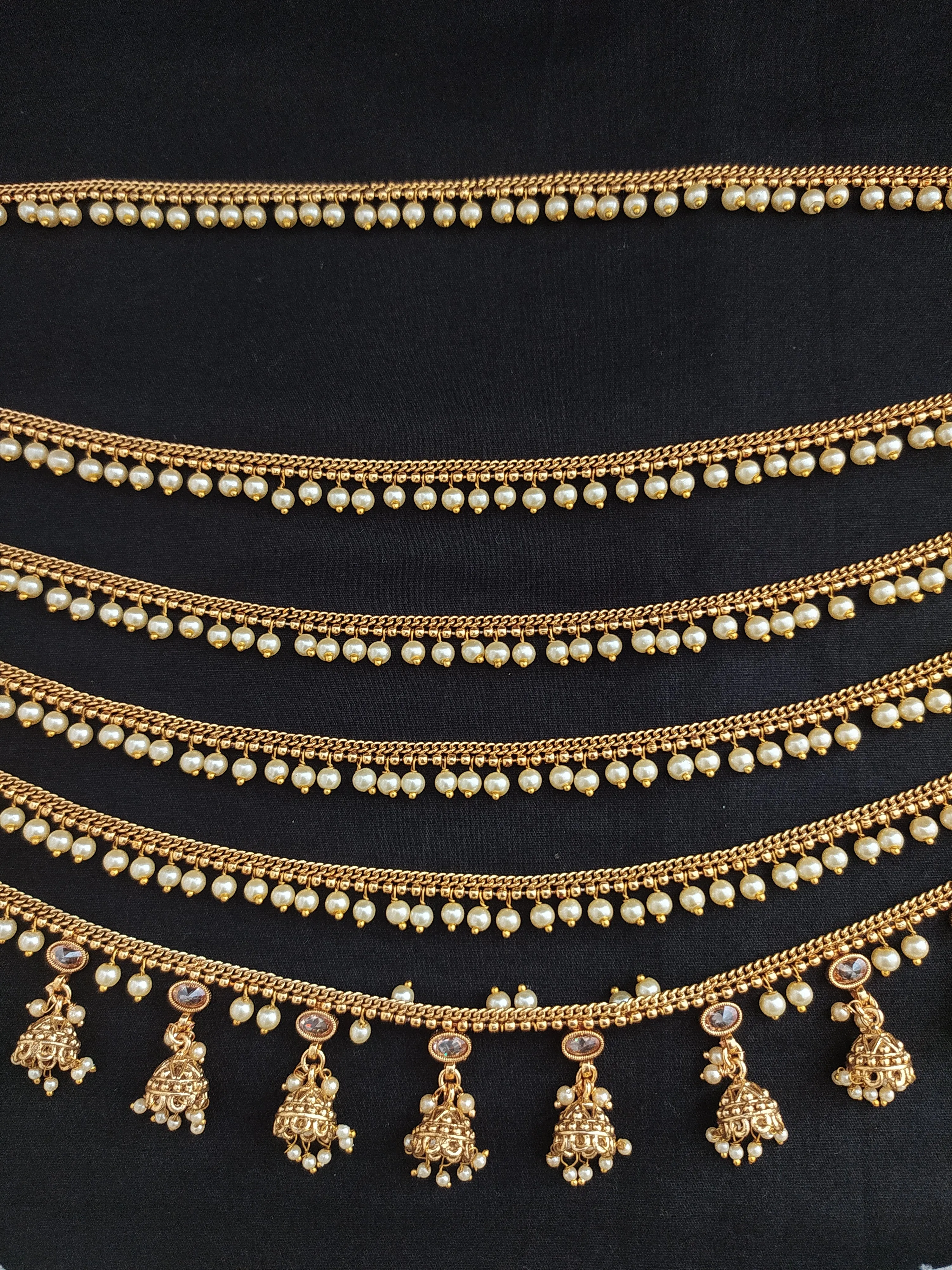 Elegant Pearls Layered Side-Style Hip Chain