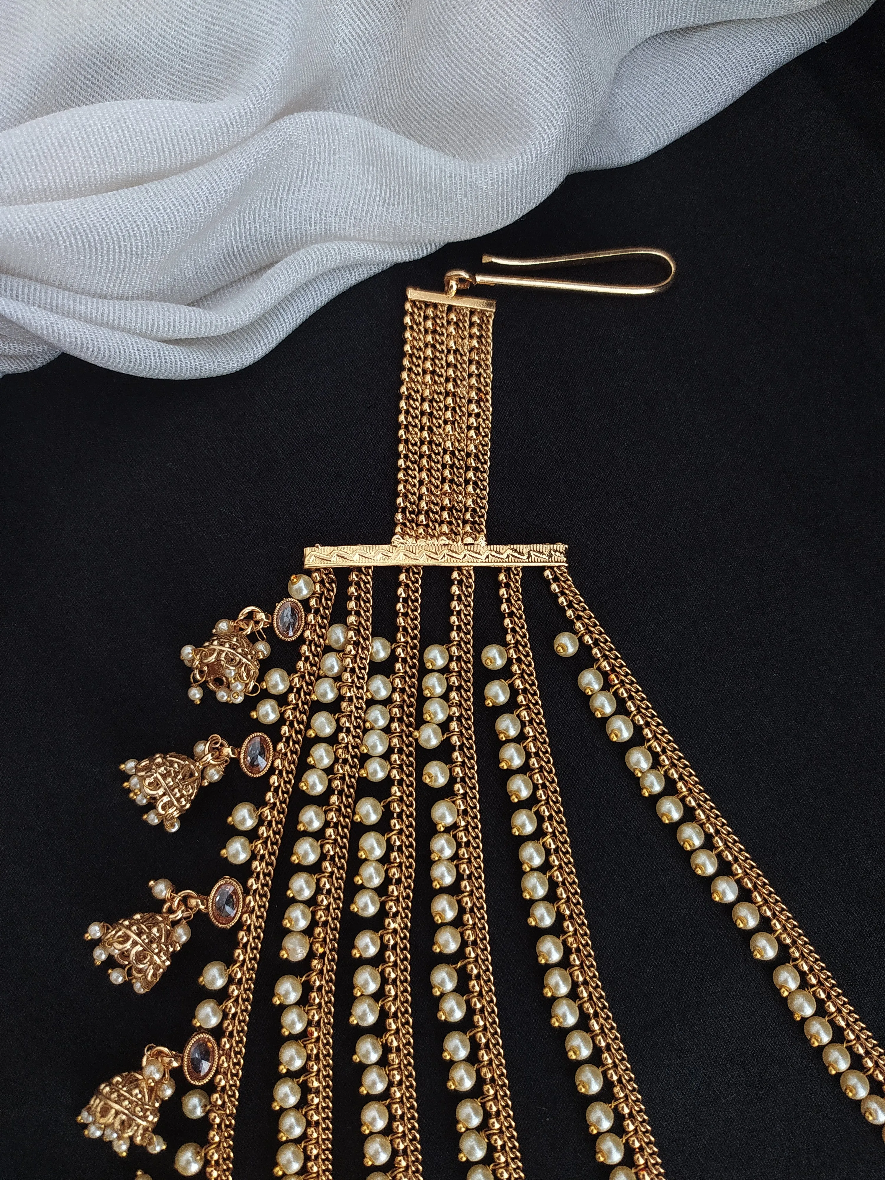 Elegant Pearls Layered Side-Style Hip Chain