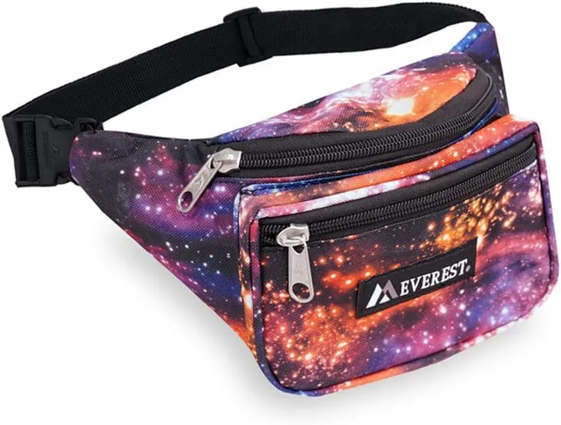 Everest Signature Pattern Waist Pack, Galaxy, One Size,P044KD-GALAXY