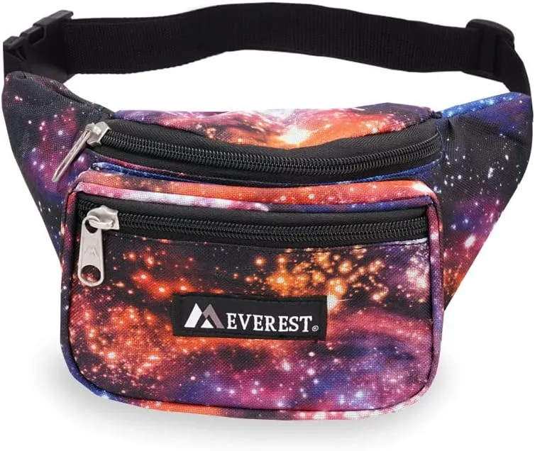 Everest Signature Pattern Waist Pack, Galaxy, One Size,P044KD-GALAXY