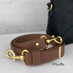 Extra Long, Adjustable Leather Strap - 65 inch Max Length, 1 inch (25mm) Wide - Choose Gold-tone Connector Style - Modern Colors Collection
