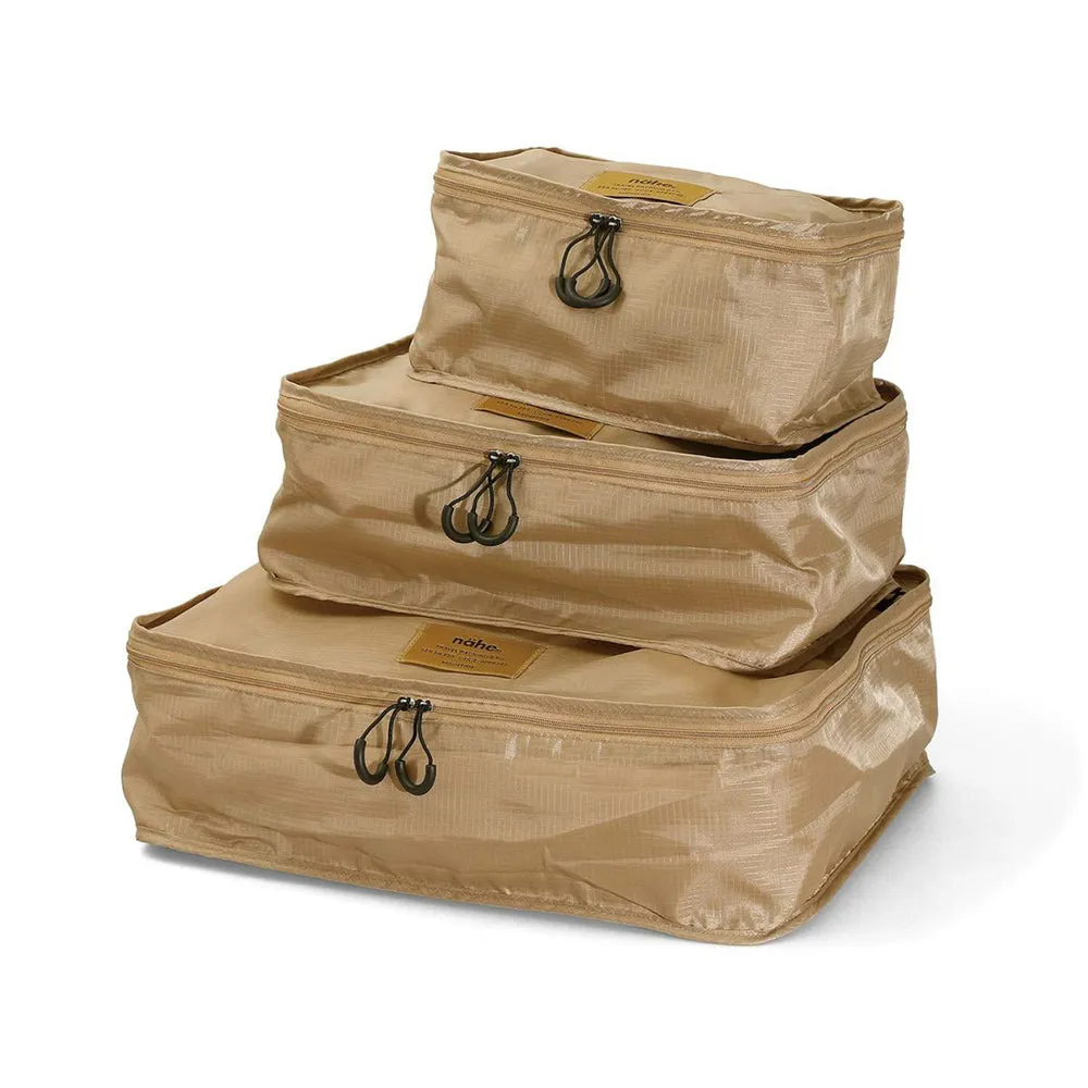HIGHTIDE Nahe series travel storage bag three-piece set GB317 large, medium and small travel storage bag khaki black blue green