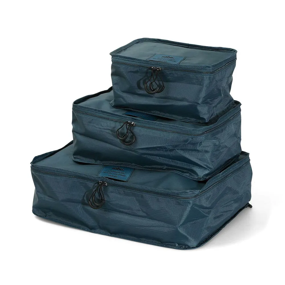 HIGHTIDE Nahe series travel storage bag three-piece set GB317 large, medium and small travel storage bag khaki black blue green