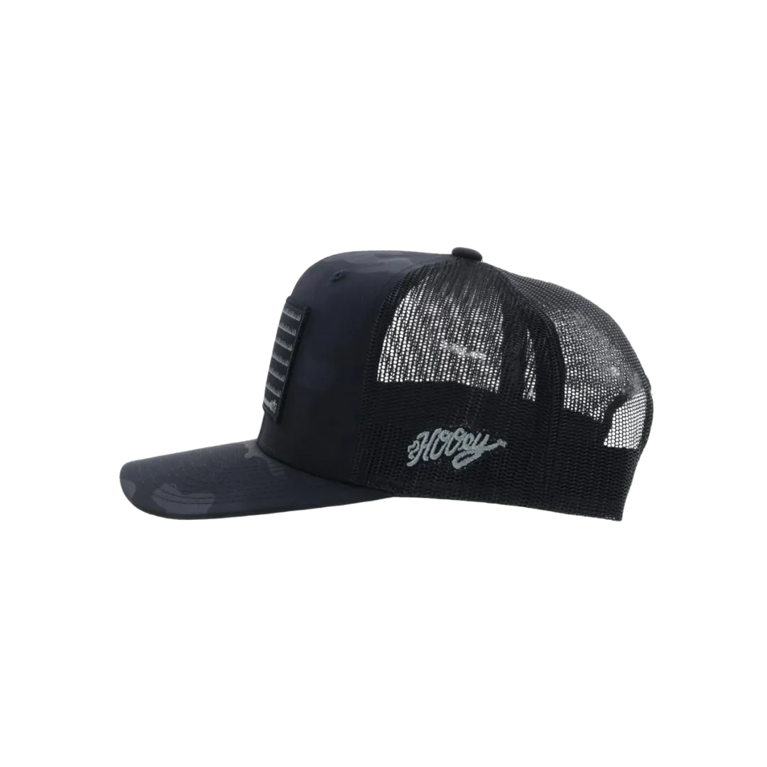 Hooey Kid's Liberty Roper 6 Panel Trucker Black Cap