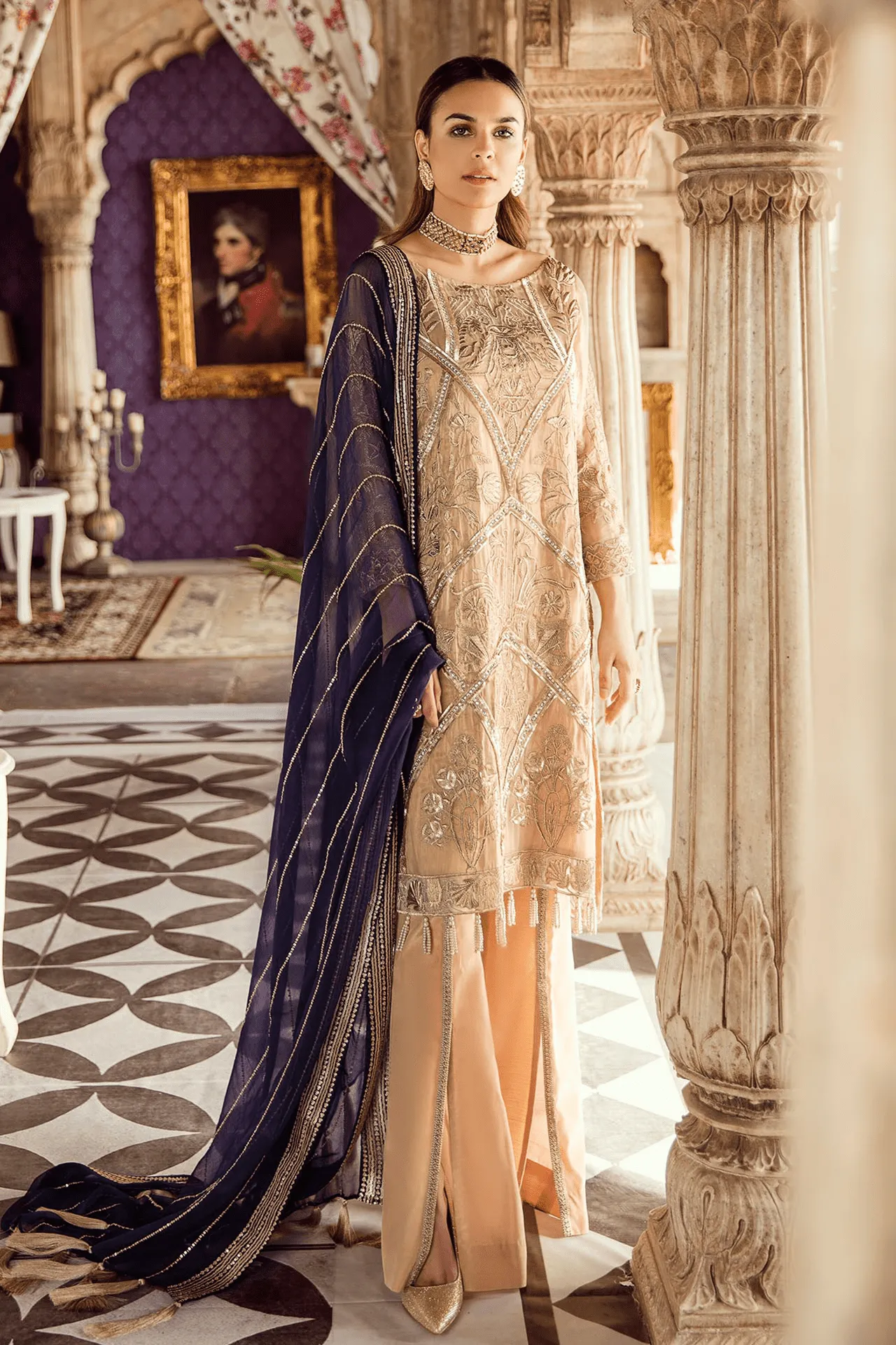 Imrozia Kaavish-E-Musavvir Luxury Chiffon Collection 2019 – 810 Rohsnaai-e-Kundan