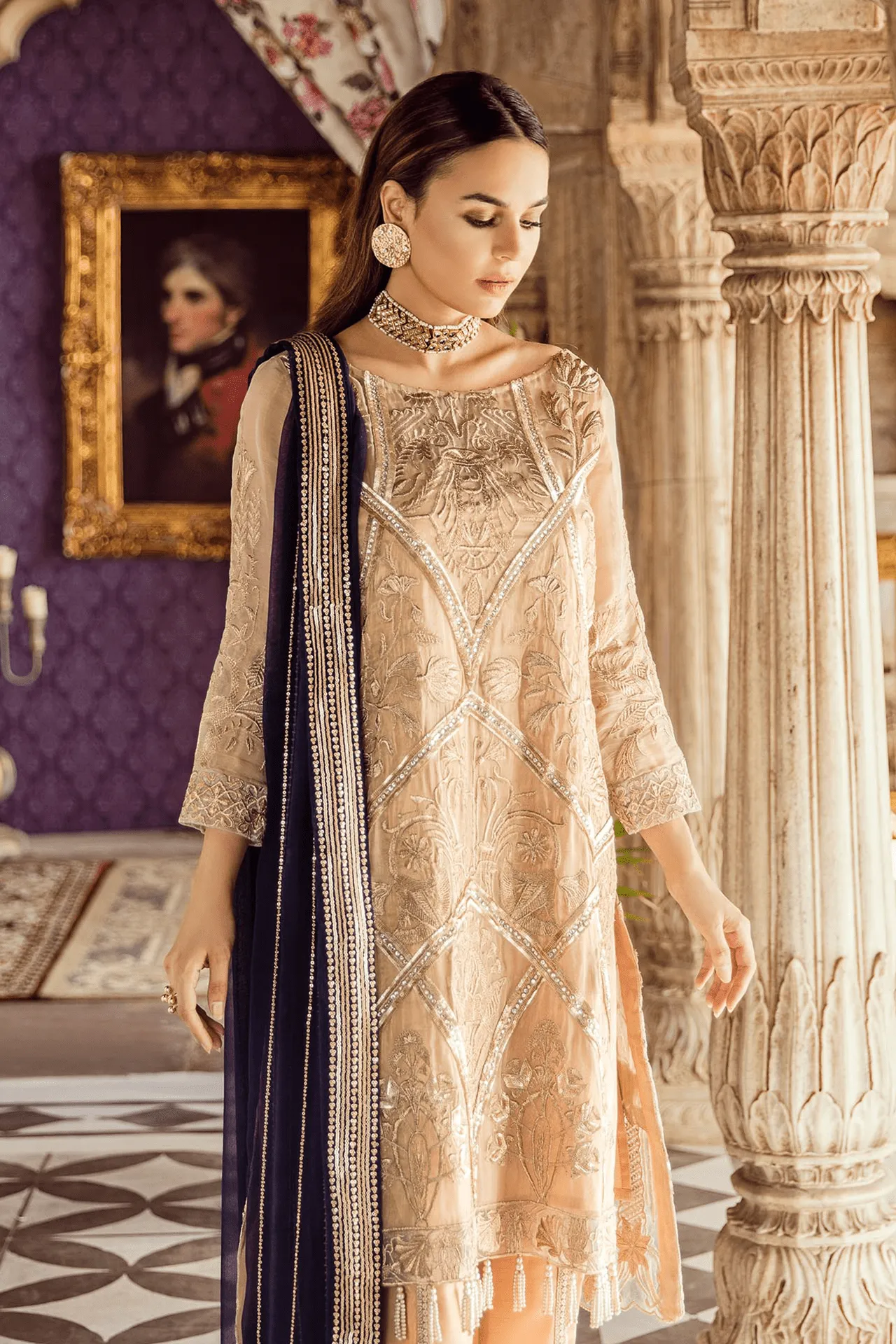 Imrozia Kaavish-E-Musavvir Luxury Chiffon Collection 2019 – 810 Rohsnaai-e-Kundan