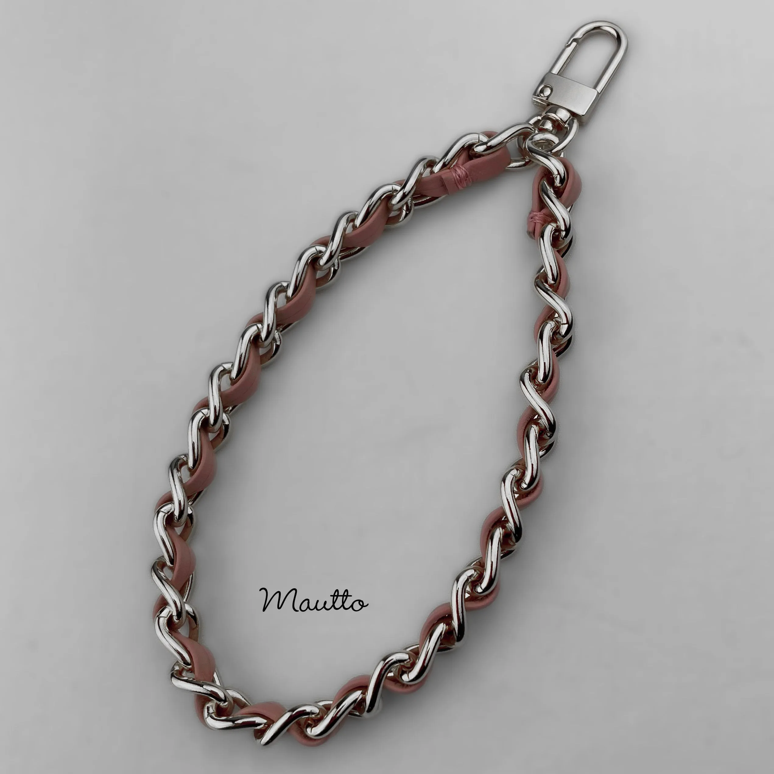 Luxury Wrist Strap for WOC, Clutch, SLGs, Wallet, Keys - Genuine Leather Woven-in by Hand