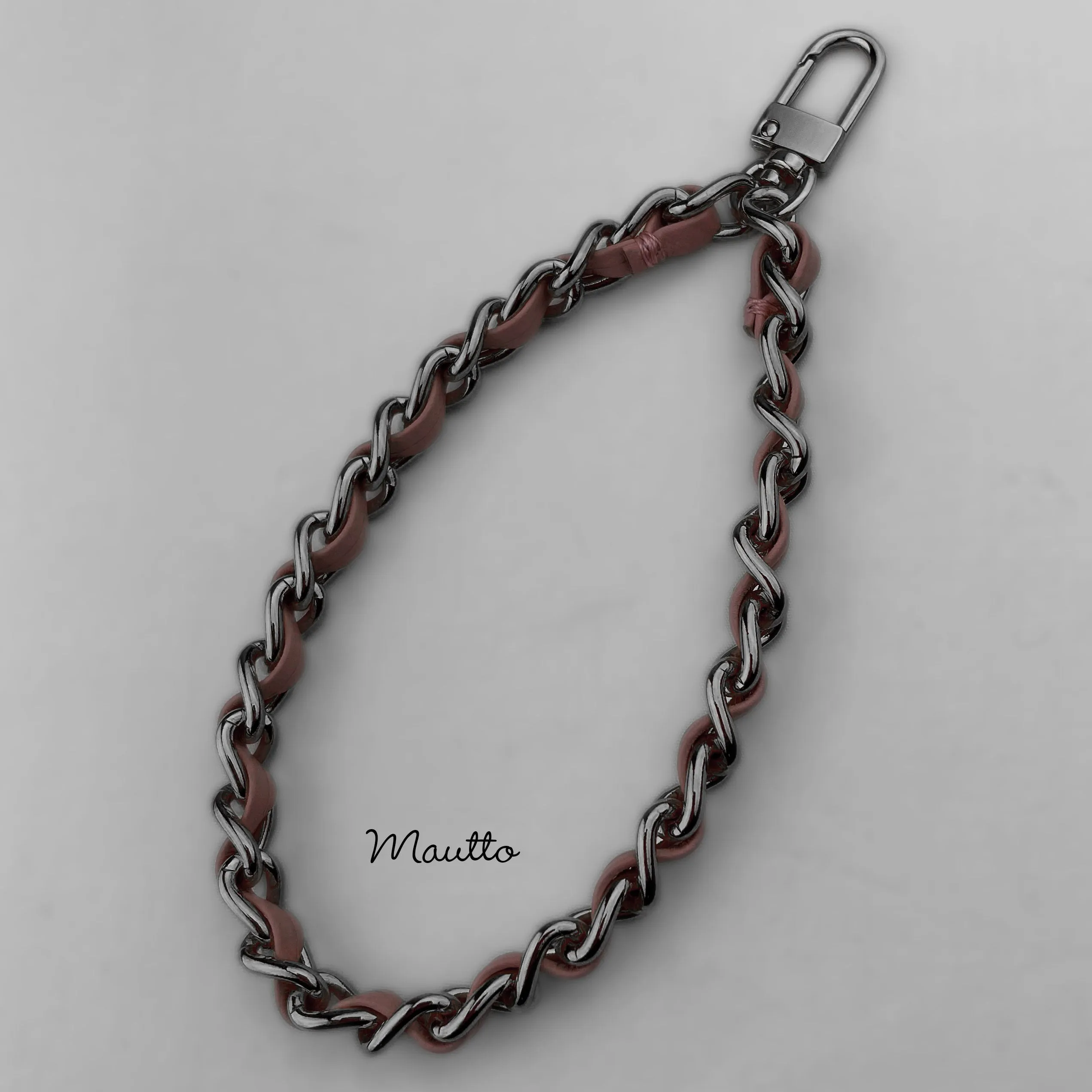Luxury Wrist Strap for WOC, Clutch, SLGs, Wallet, Keys - Genuine Leather Woven-in by Hand