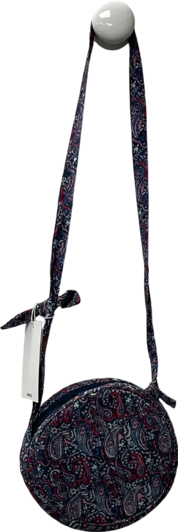 MNG Purple Printed Round Bag One Size