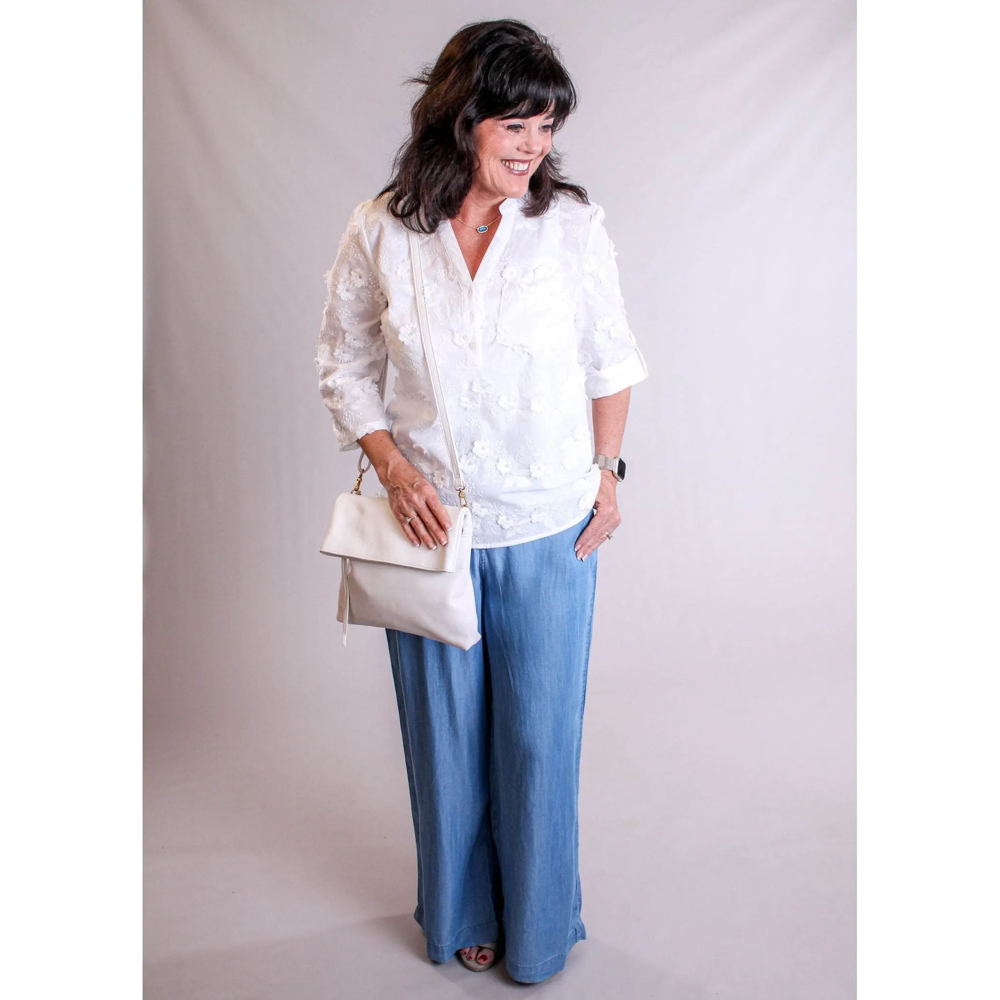 Molly Bracken Wide Leg Lyocell Pant