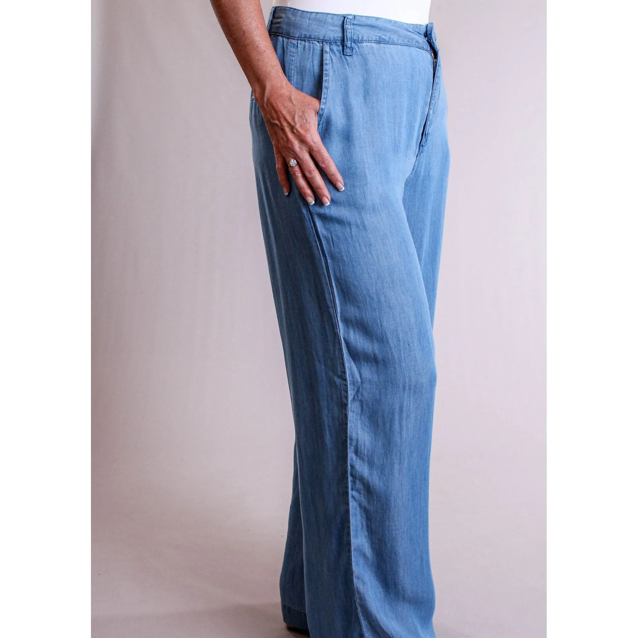 Molly Bracken Wide Leg Lyocell Pant