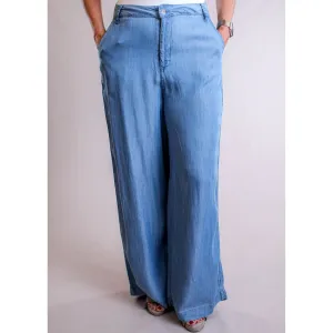 Molly Bracken Wide Leg Lyocell Pant