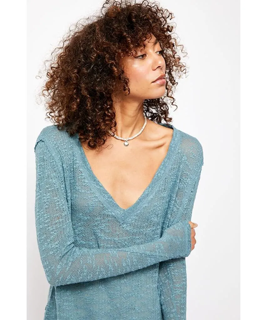 Ocean Air Hacci Sweater Misty Forest