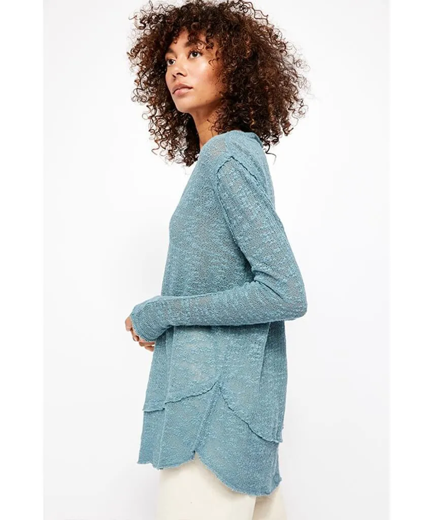 Ocean Air Hacci Sweater Misty Forest