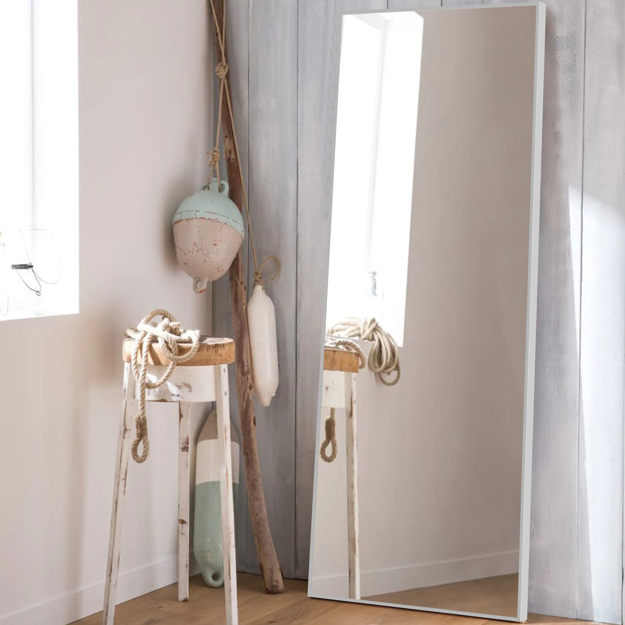 Rachel 71" x 28" Metal Framed Full Length Oversized Mirror