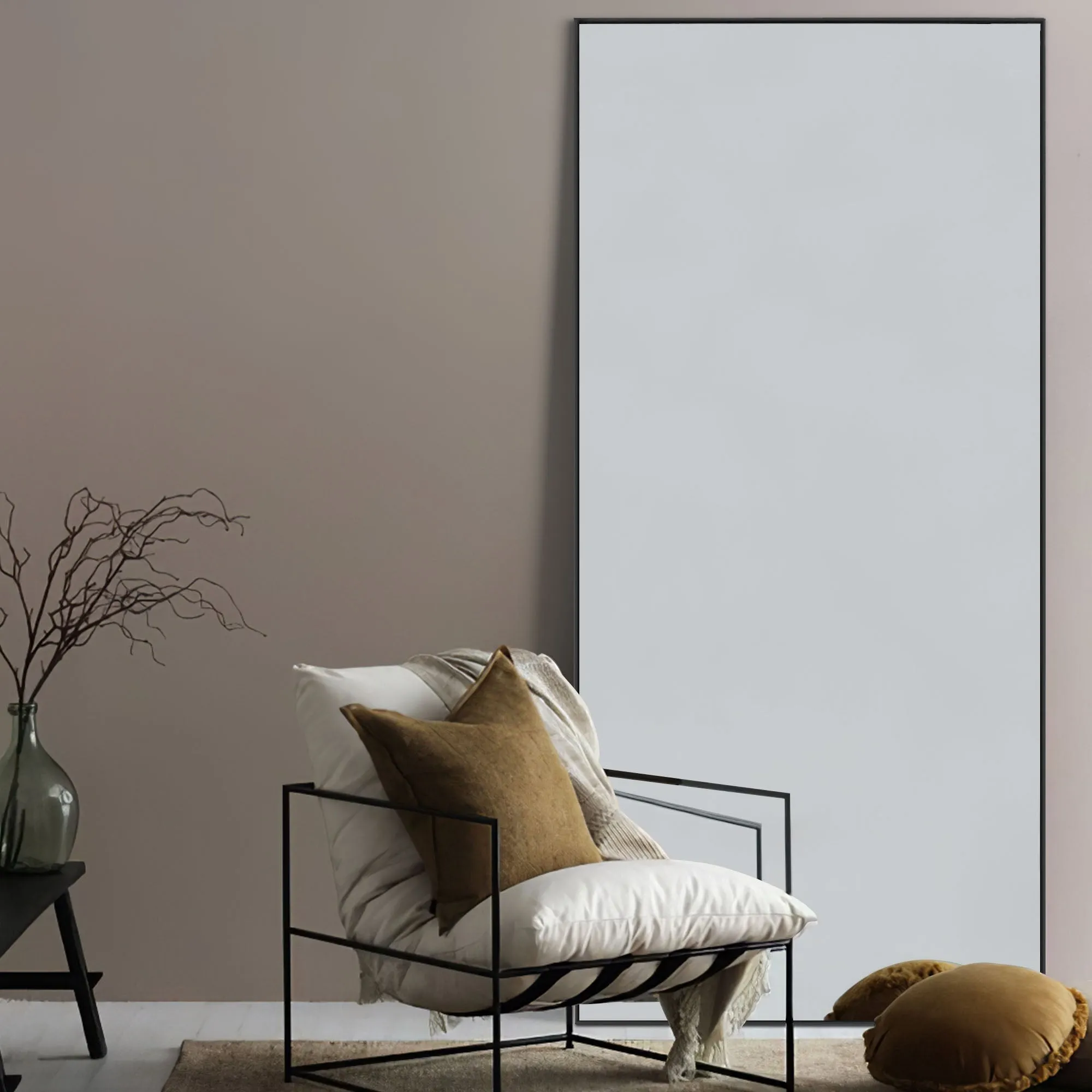 Rachel 71" x 28" Metal Framed Full Length Oversized Mirror