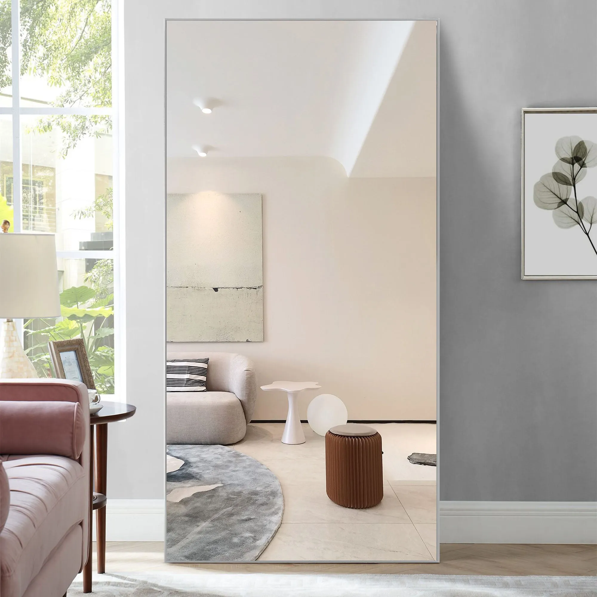 Rachel 71" x 28" Metal Framed Full Length Oversized Mirror