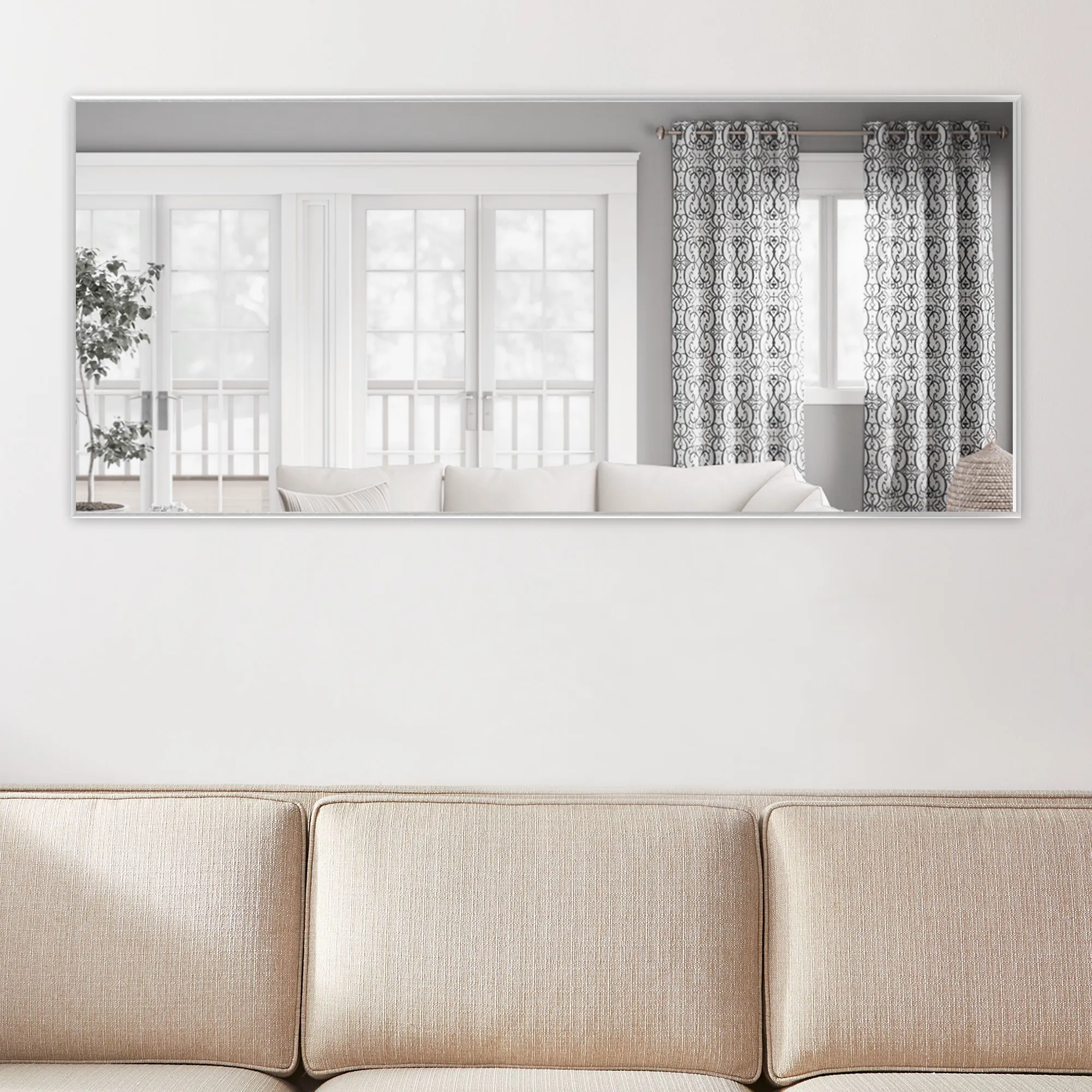 Rachel 71" x 28" Metal Framed Full Length Oversized Mirror
