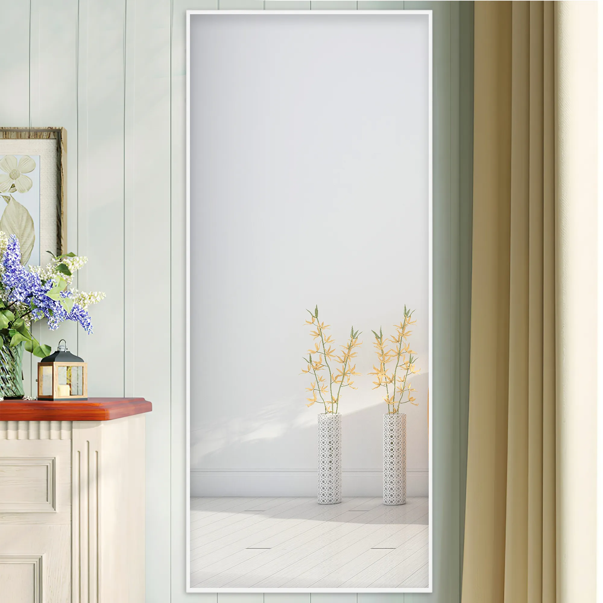 Rachel 71" x 28" Metal Framed Full Length Oversized Mirror