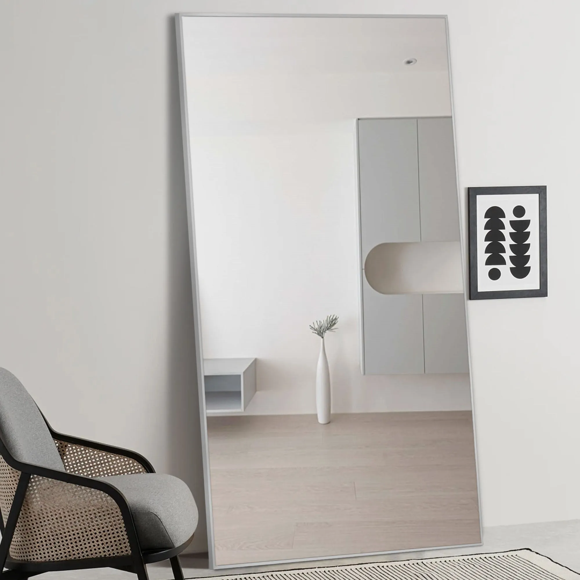 Rachel 71" x 28" Metal Framed Full Length Oversized Mirror