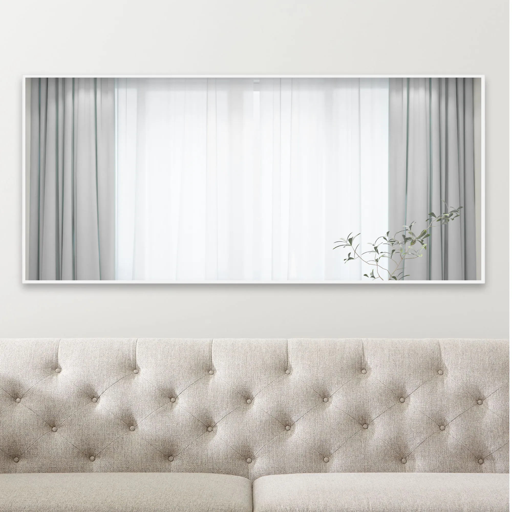 Rachel 71" x 28" Metal Framed Full Length Oversized Mirror
