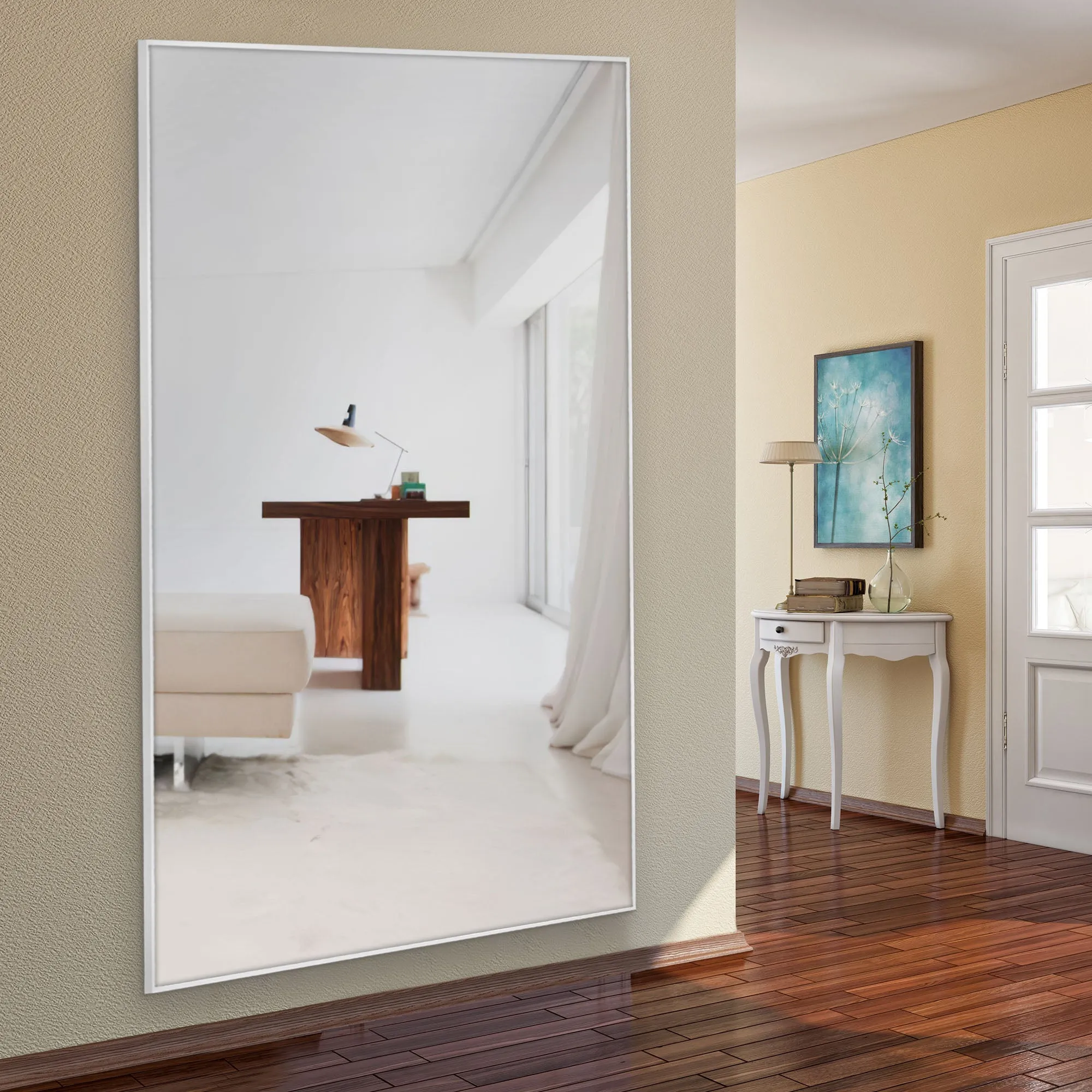 Rachel 71" x 28" Metal Framed Full Length Oversized Mirror