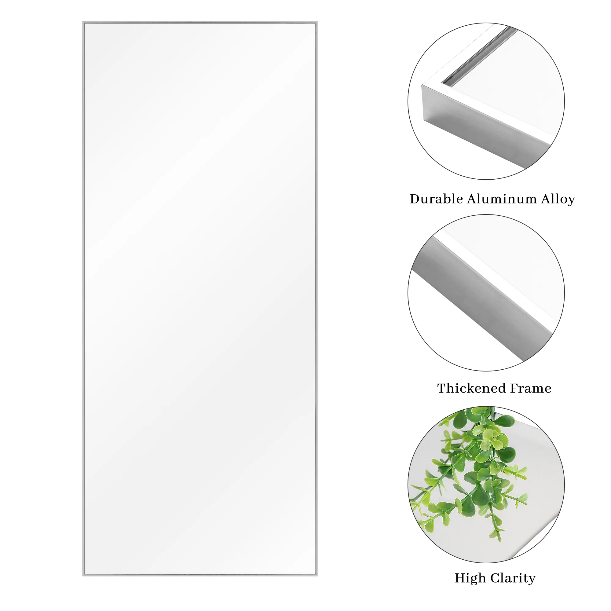 Rachel 71" x 28" Metal Framed Full Length Oversized Mirror