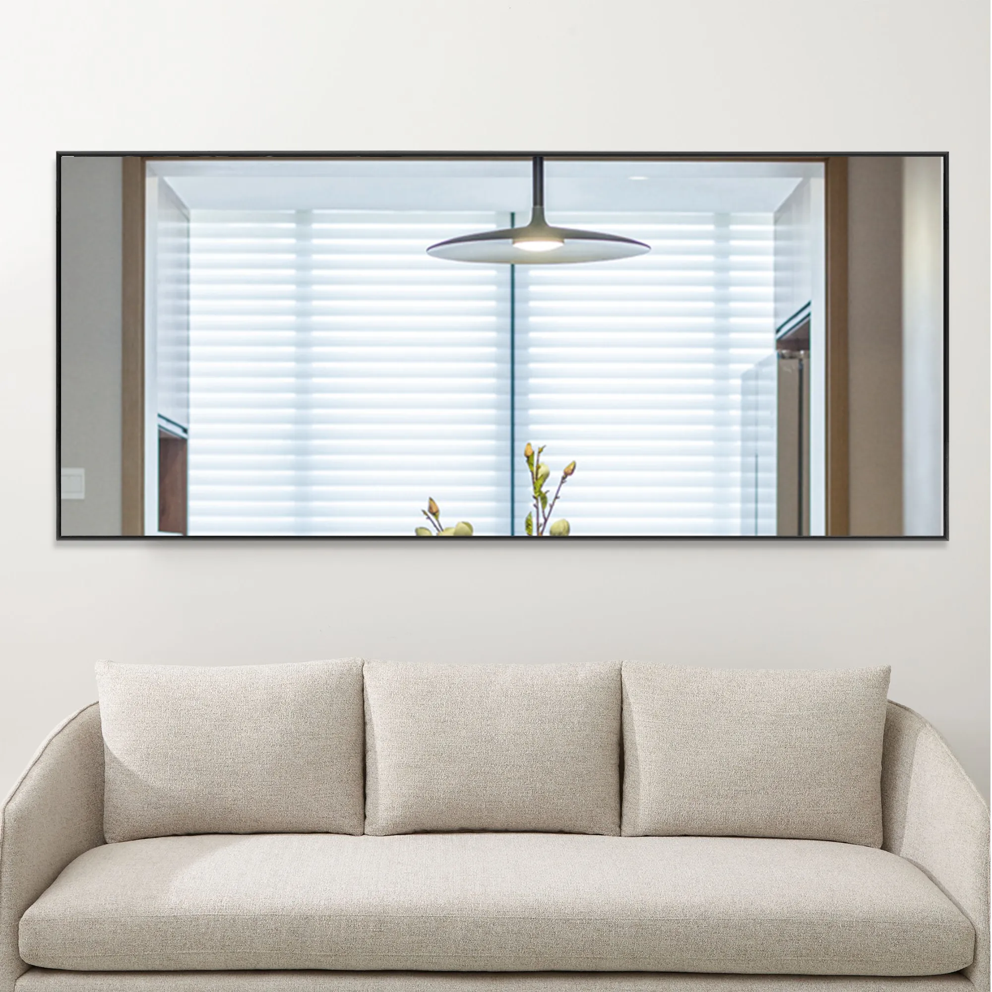 Rachel 71" x 28" Metal Framed Full Length Oversized Mirror