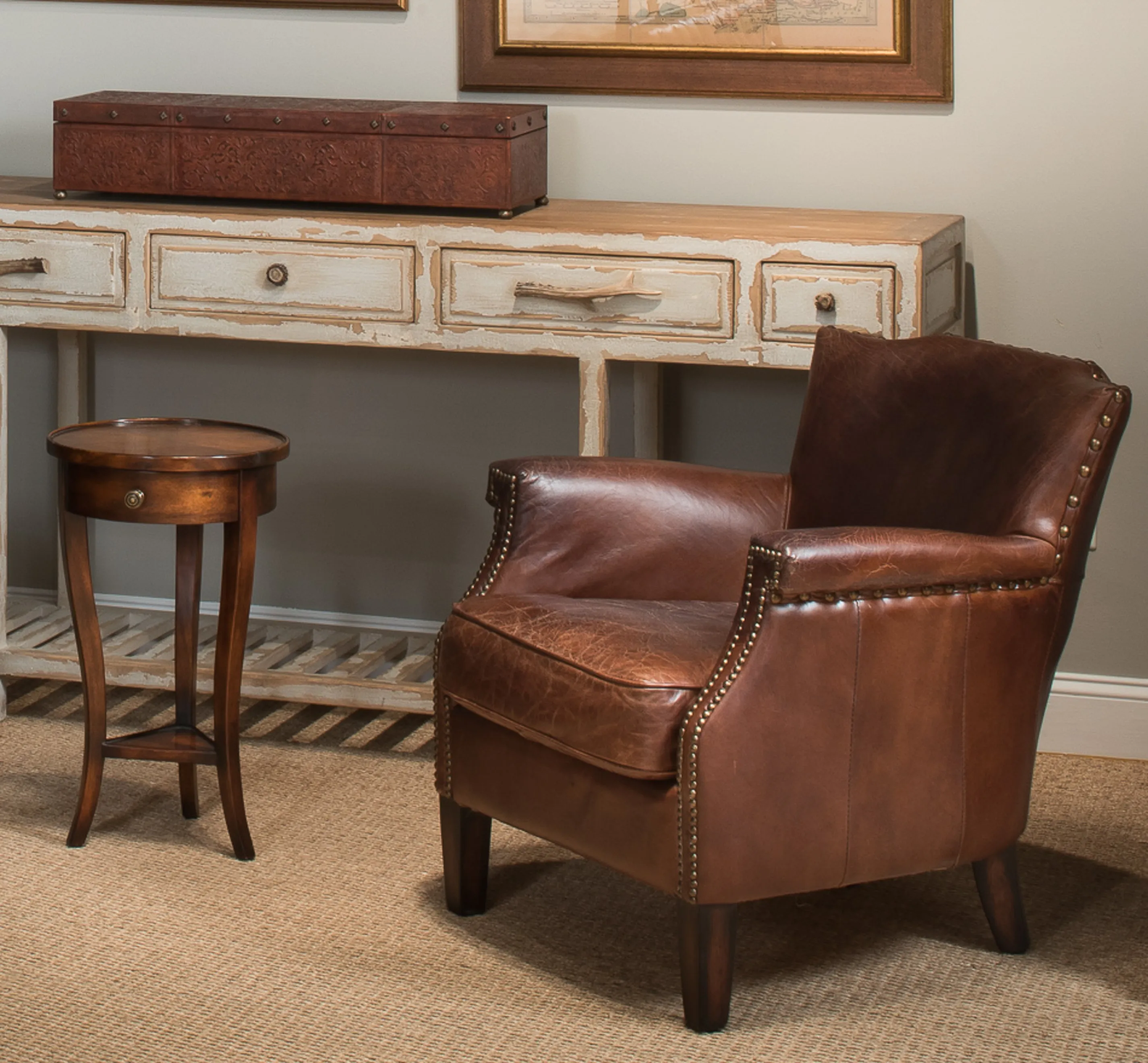 Sarreid - Topeka Chair - Brown - Transitional
