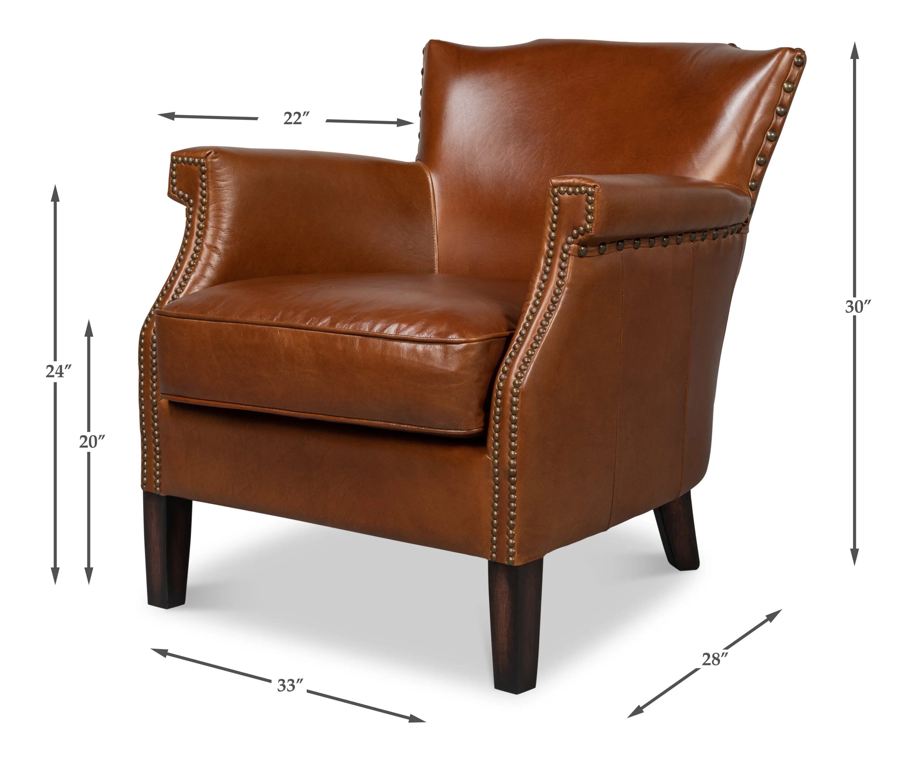 Sarreid - Topeka Chair - Brown - Transitional