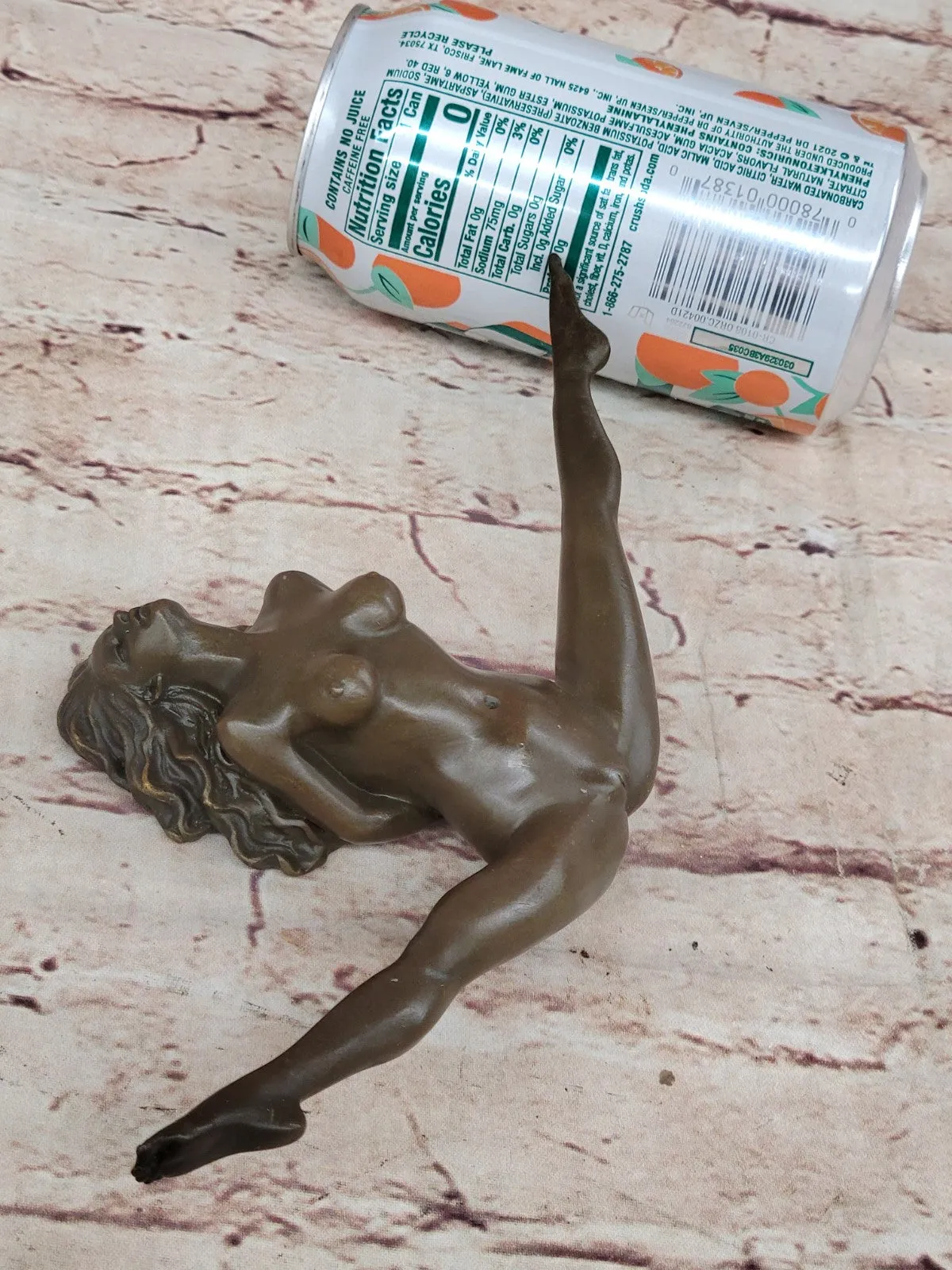 Sexy Girl Chantal - Artwork Nude -Bronze - Signed J. Patoue Sculpture Figurine
